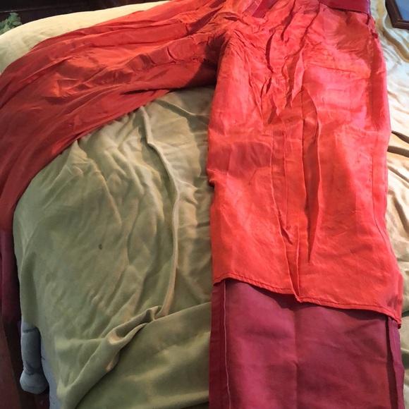 Arin Couture Ltd. Red leather vintage pants sz18/ lined/not hemmed/high waisted - Picture 10 of 15